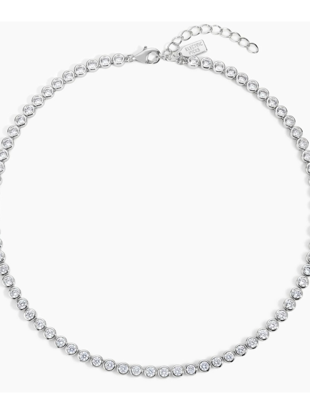 Electric Picks Jewel Necklace (Silver)